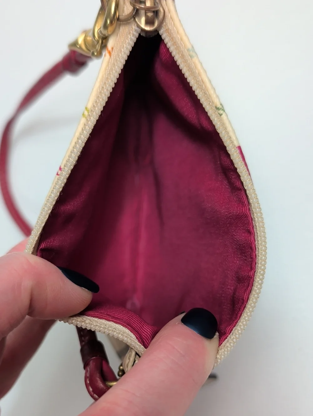 Vintage Coach Heritage Tattersall Wristlet